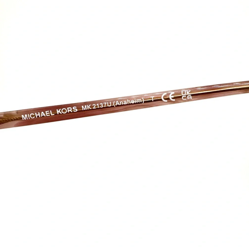 Michael Kors Pink and Brown Sunglasses with Oversized Frame Women